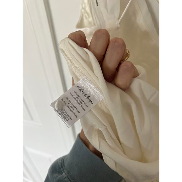 NWT For Love & Lemons James Asymmetrical White Gown Dress $468 MSRP - Picture 6 of 10